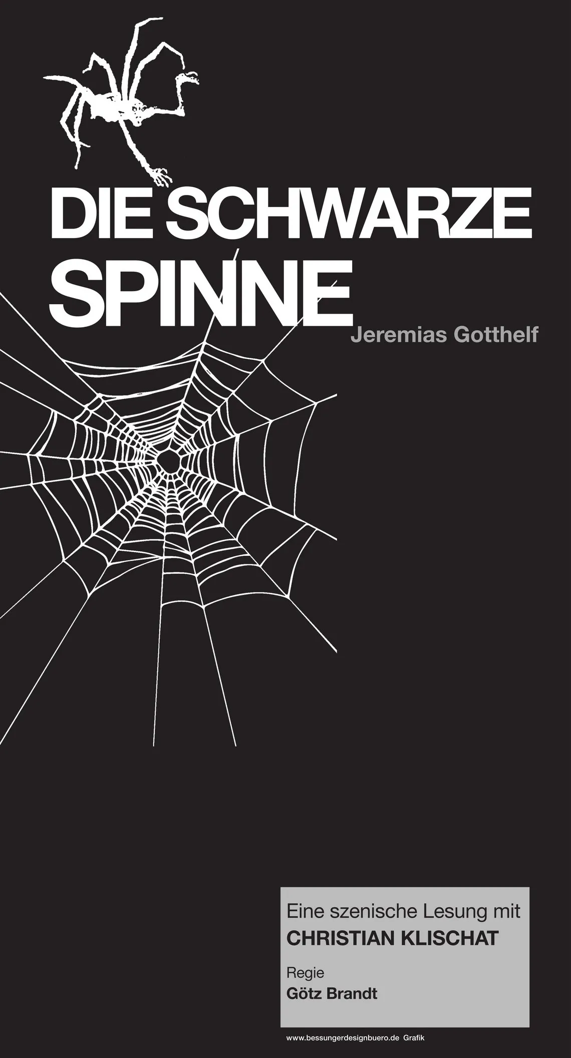 Plakat: DIE SCHWARZE SPINNE