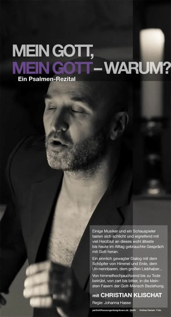 Plakat: Mein Gott, mein Gott, warum?
